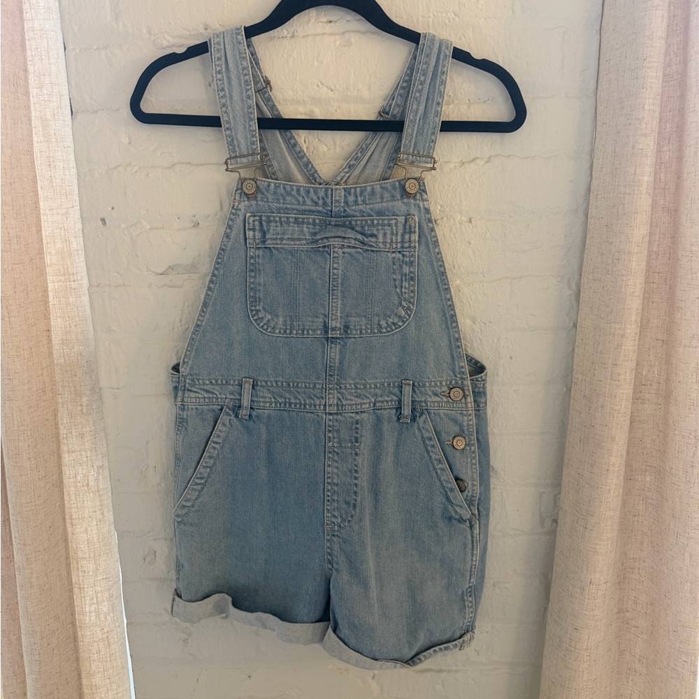 Topshop Light Blue Denim Overalls